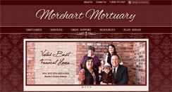 Desktop Screenshot of morehartmortuary.net